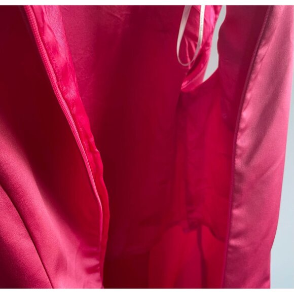 1990s Jessica McClintock Dress, Size 6, Hot Pink Sheath Dress - Picture 9 of 9